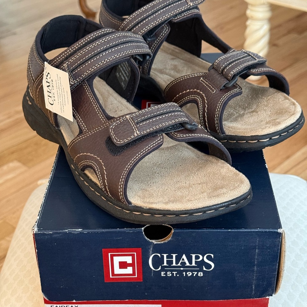 Chaps Dark Brown Men's Sandals